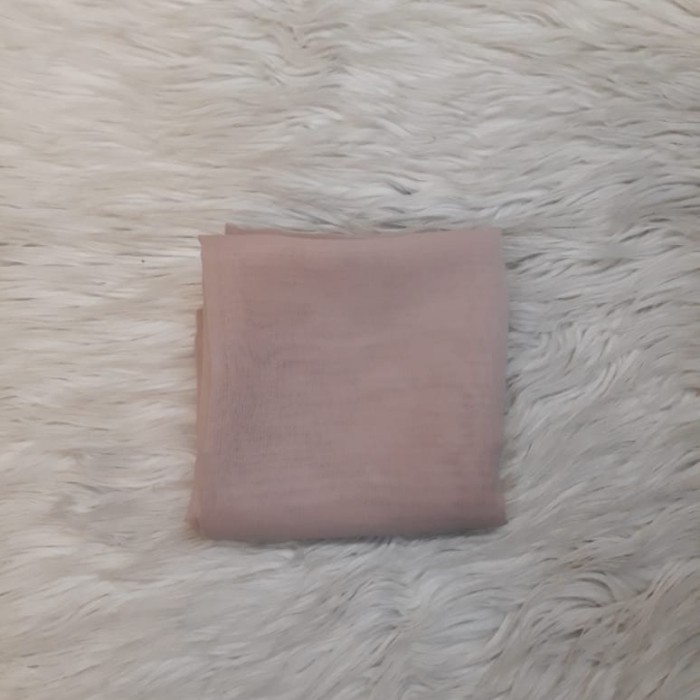 LANGSUNG KIRIM Hijab/kerudung/jilbab segi empat polos| Hitam Bella square - Nude Q8M61