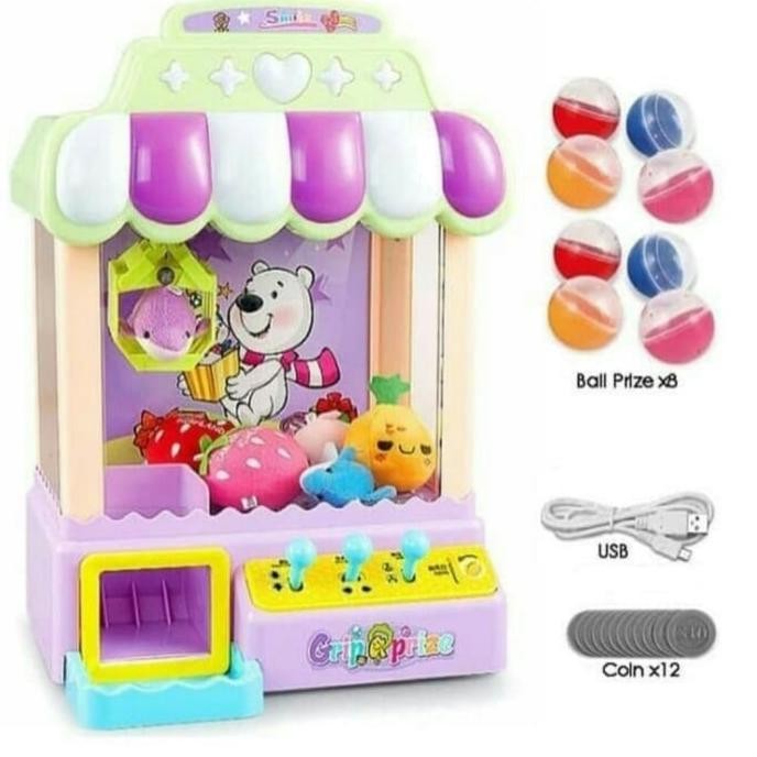 PRIZE MACHINE JOY CLAW TOY DOLL GRABBER MAINAN CAPIT HADIAH