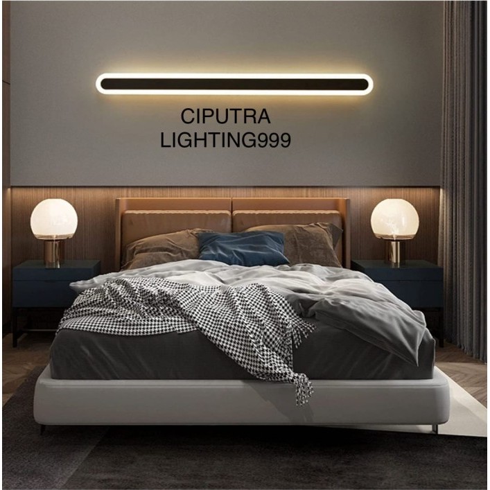 LAMPU HIAS DINDING LED 3 CAHAYA MINIMALIS RUANG TAMU PANJANG 1.2 METER