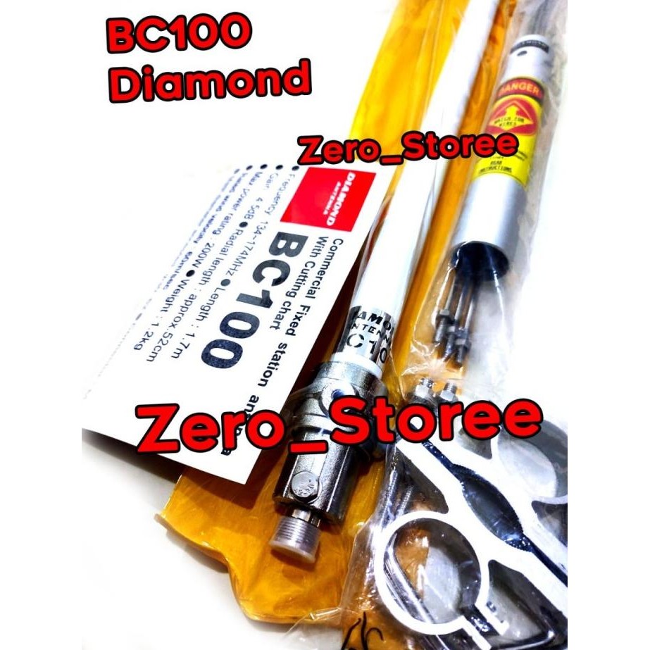 Diamond BC100 Antena Radio RIG Gedung bc 100 Base VHF 134-174 TAIWAN