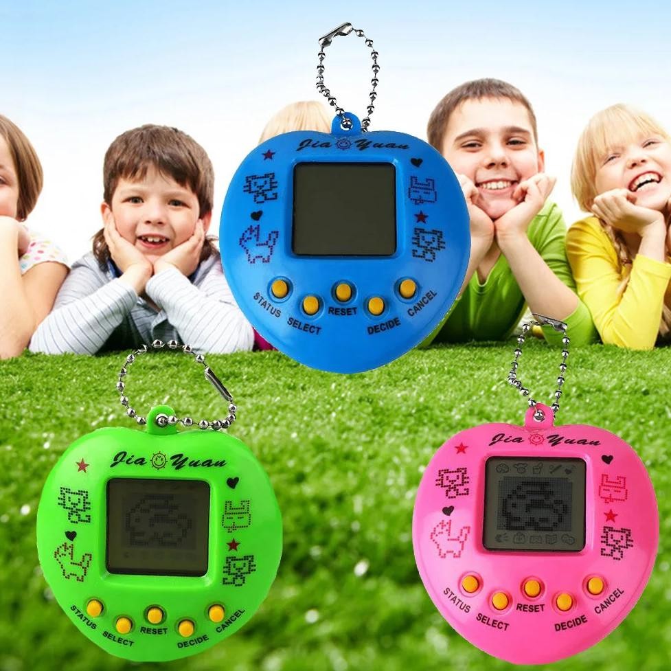 1pc mini electronic pet game machine tamagochi 168 pet in 1 learning education toys  for children ch