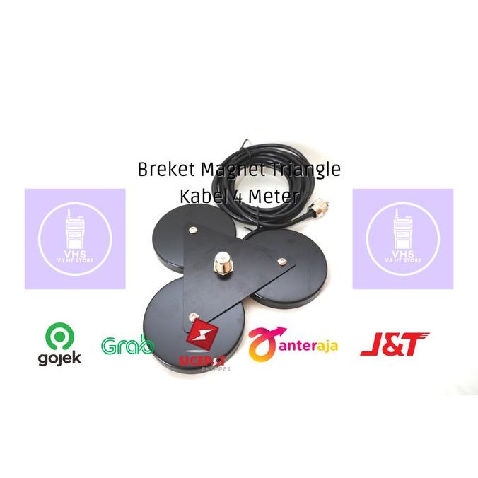 Breket Antena Magnet Segitiga