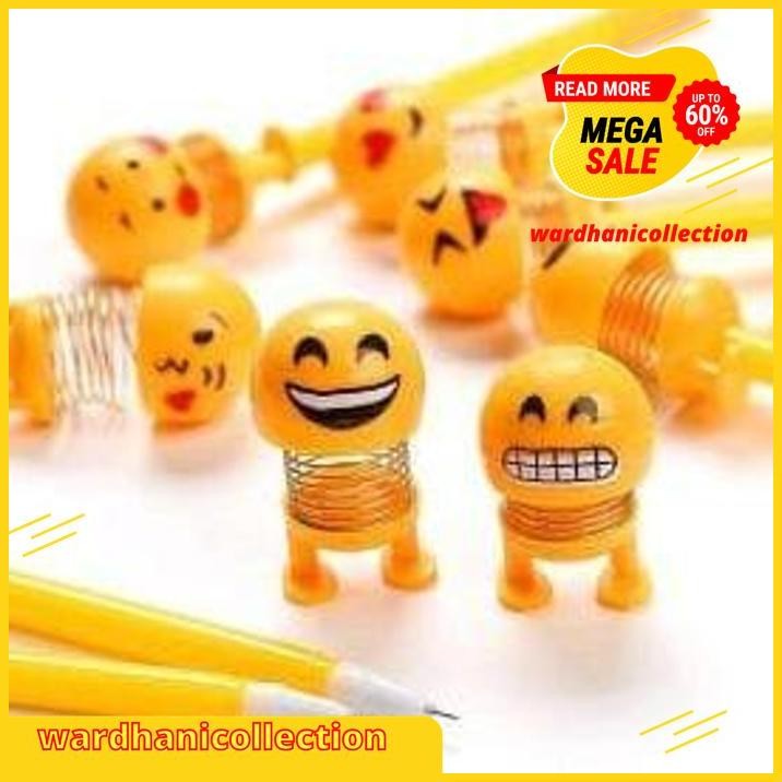 

PULPEN LAMPU PER EMOJI NYALA / GEL PEN KTER JOGED SPRING DOLL LUCU BEST QUALITY !!