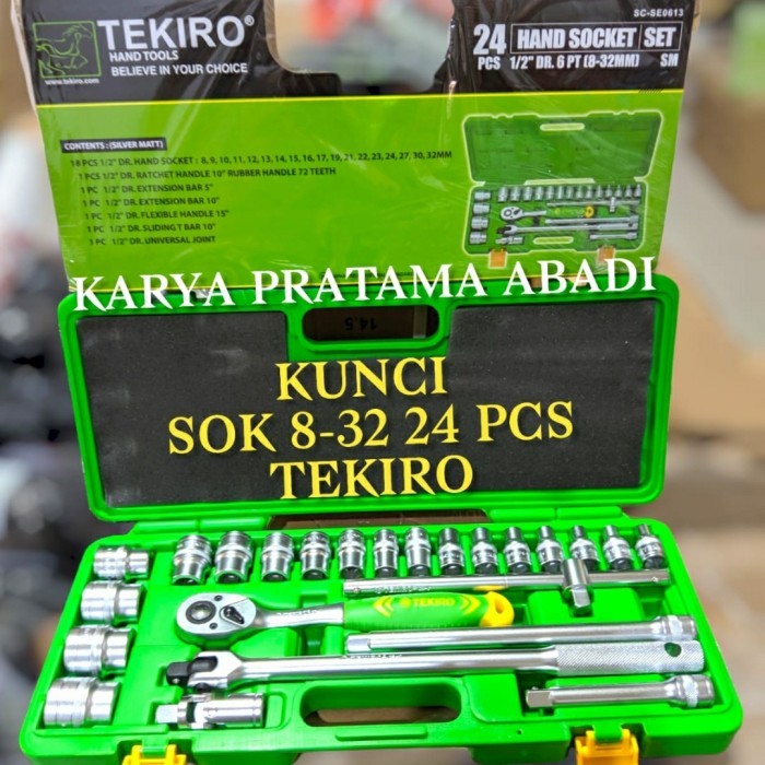 Terlaris Kunci Sok Set Tekiro 24 Pcs 8 - 32 Box Plastik Sok Set Tekiro 24Pcs