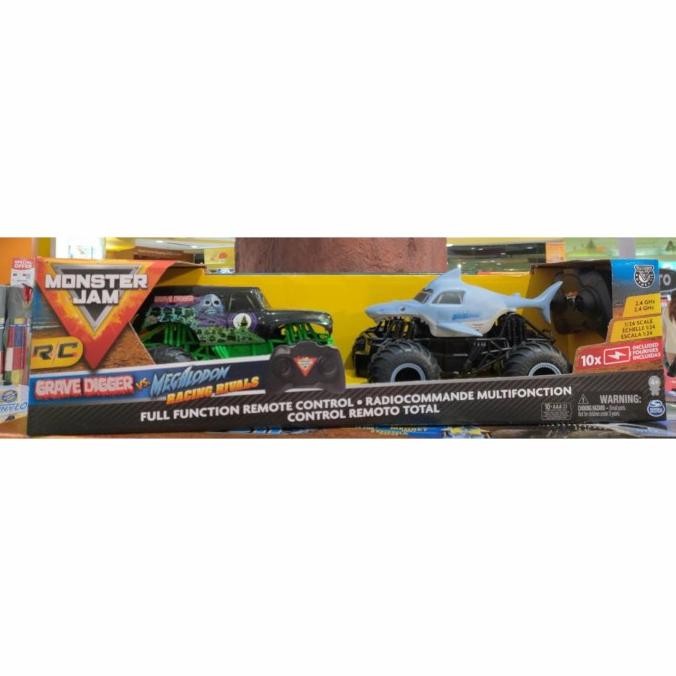 Monster Jam RC Grave Digger VS Megalodon Racing Rivals