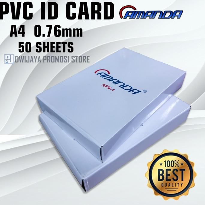 

TERLARIS - Amanda Kertas PVC Bahan ID Card Instan A4 50 Sheet