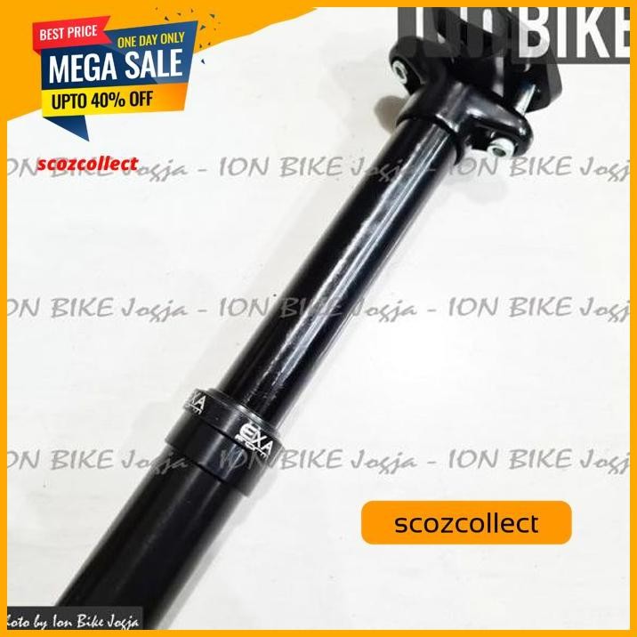 SEATPOST 30.9 EXAFORM ADJUSTABLE T125 DROPPER 395MM REMOTE SEPEDA MTB TERLARIS 
