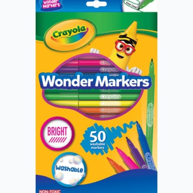 

Crayola Wonder Markers 50 Colors - Spidol Warna Original