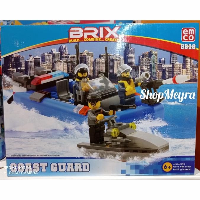 Emco Brix Coast Guard 8818 - Mainan Lego