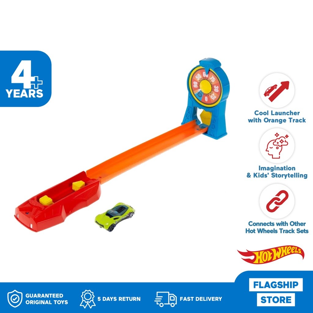Hot Wheels Action Power Spin & Score - Mainan Trek Mobil Balap