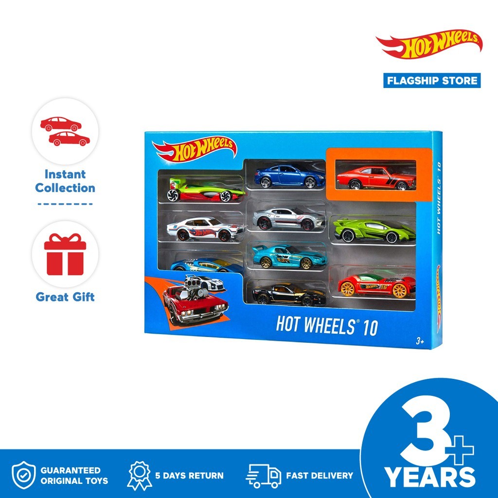 Hot Wheels 10 Car pack - Mainan Mobil Balap