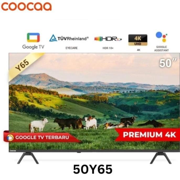 TERLARIS - Coocaa 50Y65 55Y65 NEW GOOGLE TV 50 55 in inch 50in 55in 50inch 55inch HDR 10