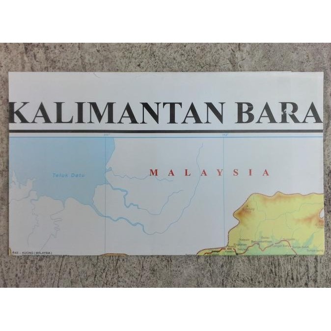 

ORI Peta Provinsi Kalimantan Barat Lipat FREE ONGKIR