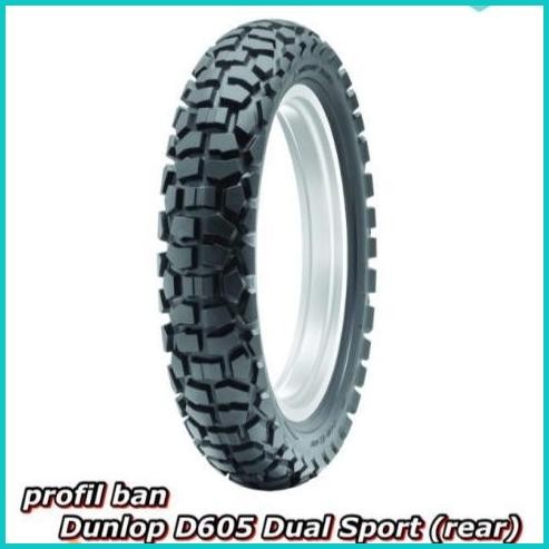 DUNLOP D 605 D605 460-18 Ban Motor Trail Cross Adventure Rally 07D35Z4