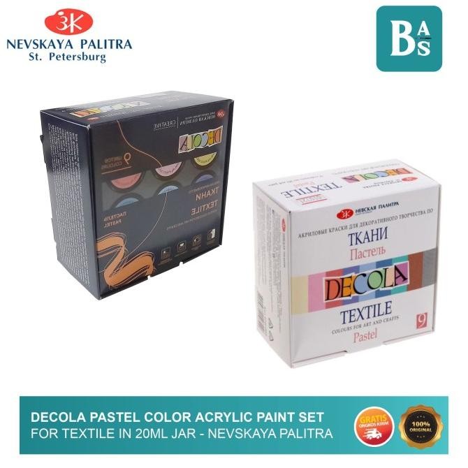 

Decola Acrylic Paint For Textile Pastel Set 20Ml