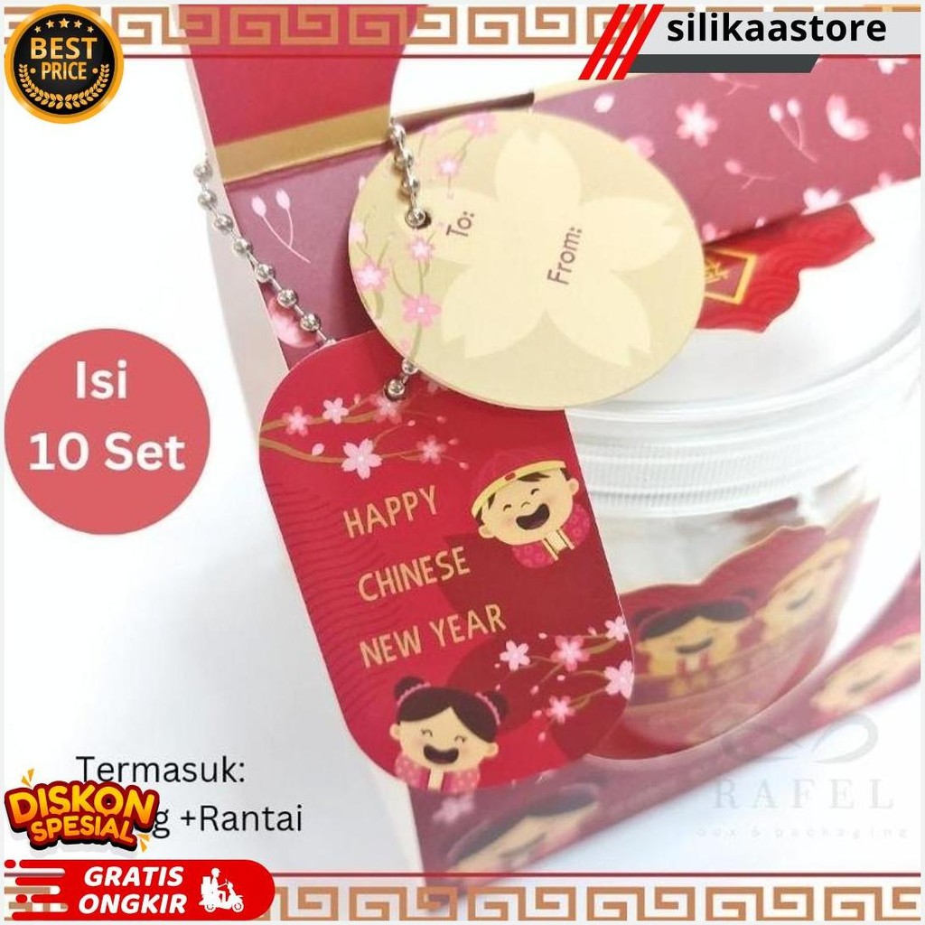 

10 Set Box Jinjing Amei Box Imlek Toples 400 600 Ml Gratis Ongkir