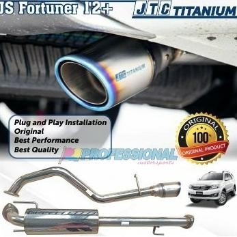 Exhaust Muffler Knalpot JTC Titanium Toyota Fortuner 12+ VNT