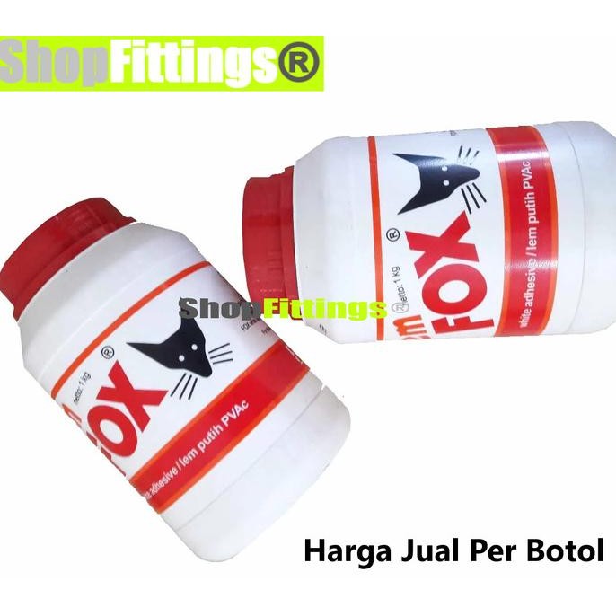 

Promo Lem Fox Putih PVAC Kayu Kertas Serbaguna White Adhesive Glue 1 Kg 10kg COD