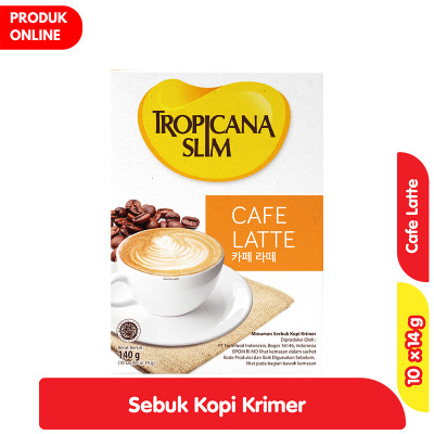 

Tropicana Slim Minuman Cafe Latte 10x14 g