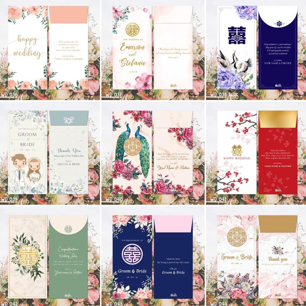 

GHT Custom Angpao Wedding | Angpao Sangjit | Amplop Uang Seserahan | Angpao Kondangan (MPWD Collection 005)