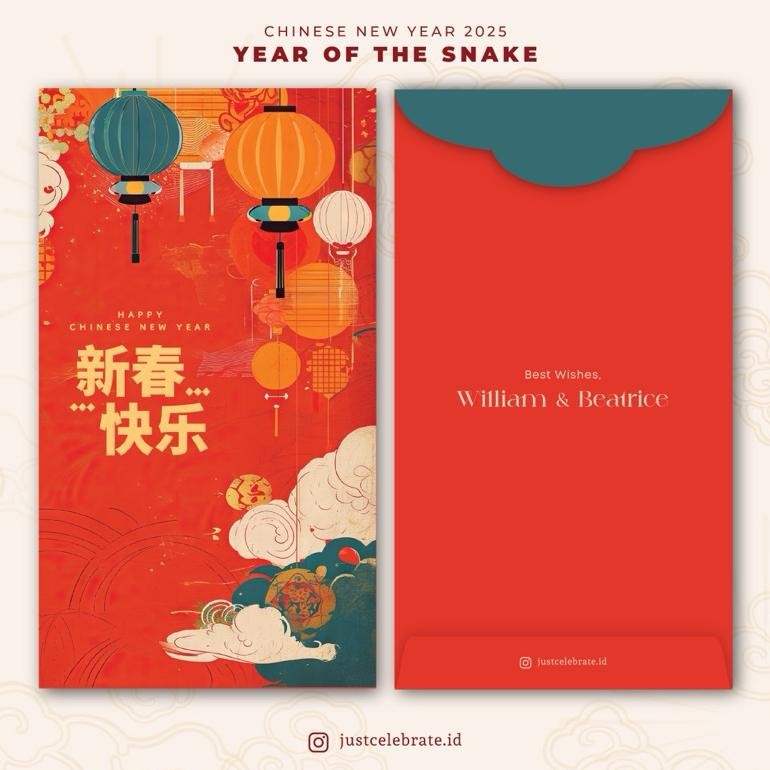 

GHT CUSTOM ANGPAO YEAR OF THE SNAKE 2025 | HONGBAO CHINESE NEW YEAR | ANGPAO ULAR | ANGPAO LEBARAN, IMLEK, WEDDING, SANGJIT, BIRTHDAY, CONDOLENCES, ETC