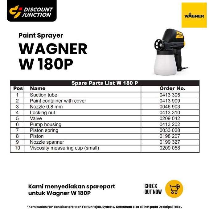 TERBARU SPRAY GUN NASTAR CHOCOLATE WAGNER W180P GERMANY NEW READY GROSIR 