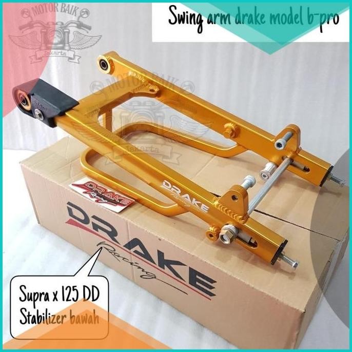 Swing Arm Lengan Ayun DRAKE RACING Model B Pro Supra X 125 07D35Z4 har