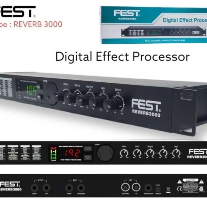 Efec Vokal Fest Reverb3000 Original Efek Vokal Reverb 3000