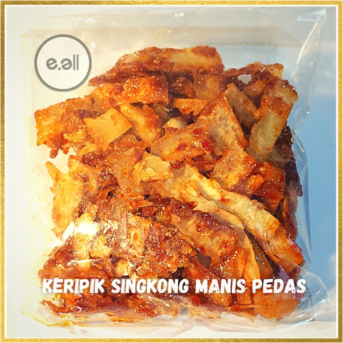 

Keripik Singkong Pedas Manis 250 gram - cemilan instan enak original asli