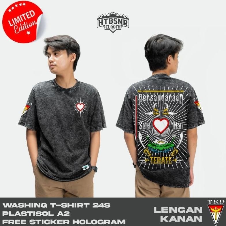 Terviral Kaos Psht Bedge Sablon A2 Full Punggung Plastisol Hatibersinarcloth