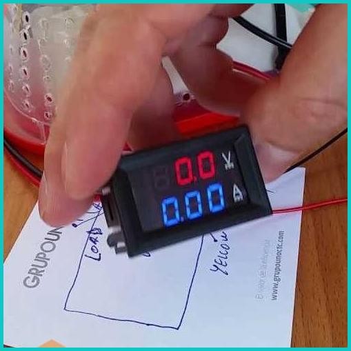 Alat Ukur Voltmeter Ammeter Pengukur Volt Ampere Meter Arus DC Digital