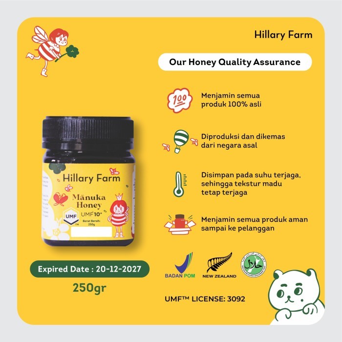 

Terlaris Madu Manuka UMF 10+ Manuka Honey 250GR SALE