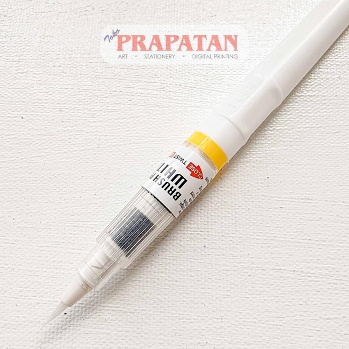 

Zig Kuretake Brush Pen Black White | Pena Kuas