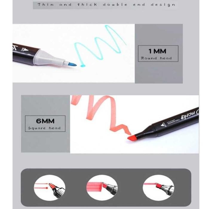 

Fine Art Dual Brush Pen Market Set Spidol Ganda Dua Tip Multi Color