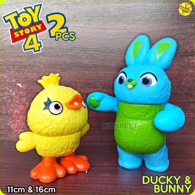 Produk Baru Action Figure TOY STORY 4 isi 2 pcs Miniatur Boneka Bunny Ducky Mainan
