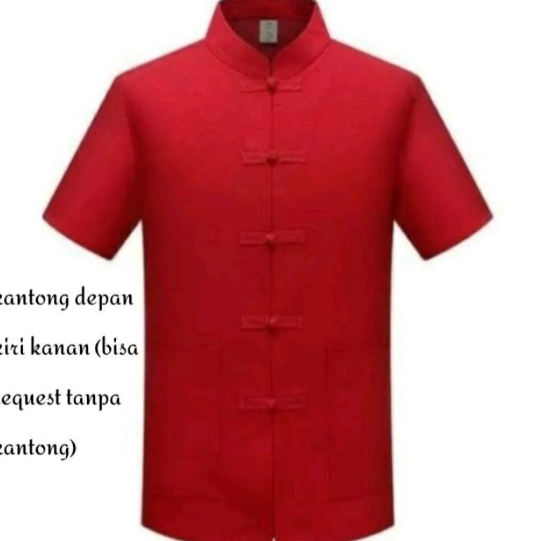 CR - Baju sanghai/cheongsam pria size S- M-L-XL-5XL-6XL TERLARIS