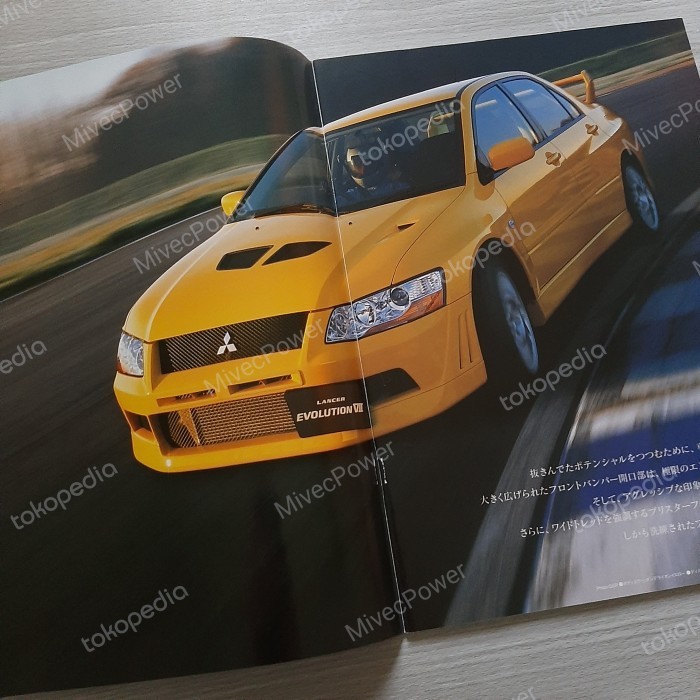 Brosur Mitsubishi Lancer Evolution Vii Jdm Booklet Bebas Ongkir