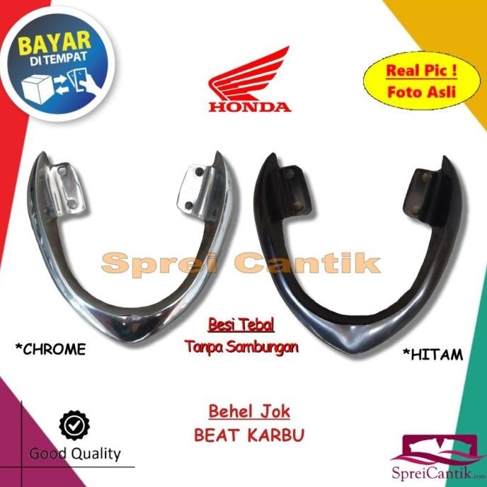 Behel Jok Belakang BEAT Karbu - Begel Planger Variasi Aksesoris Motor Stok Terbatas