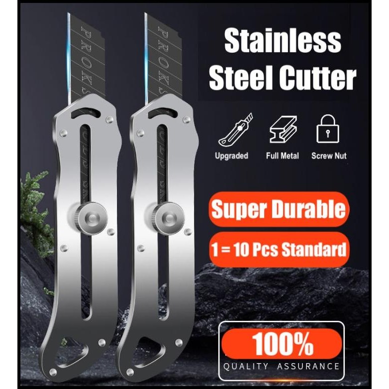 

Sk5 Metal Pisau Cutter Stainless Steel Anti Karat Praktis Multipurpose