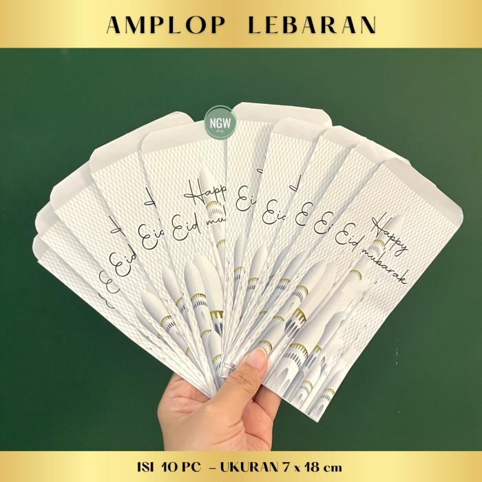 

Beragam Amplop Angpao Uang Lebaran Idul Fitri Ramadhan 16 X 7 Cm Isi 10 Pc Wok