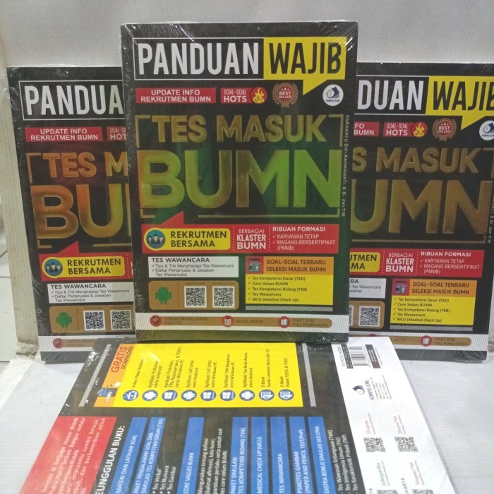 

Terbaru..!! Buku Panduan Wajib Tes Masuk Bumn Rekrutmen Bersama (Original)