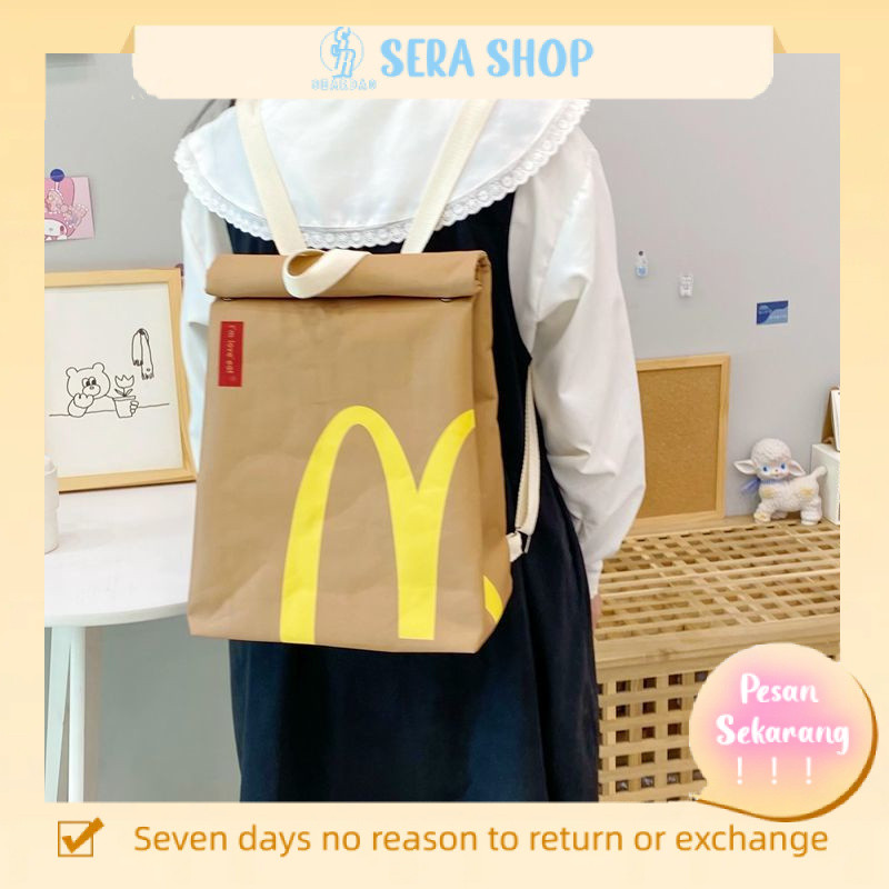 Stok Tersedia ransel lucu wanita tas ransel lucu tas bentuk tas selempang medan tas sekolah kanvas