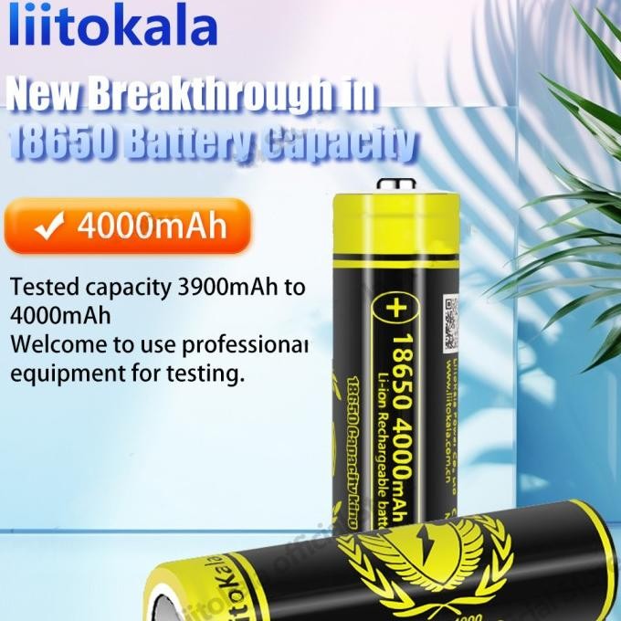 LIITOKALA Baterai 18650 KING 4000mAh Authentic Baru