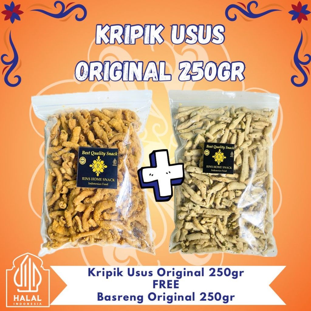 

PROMO MERIAH BUY 1 GET 1, USUS ORI 250gr FREE BASRENG ORI 250gr