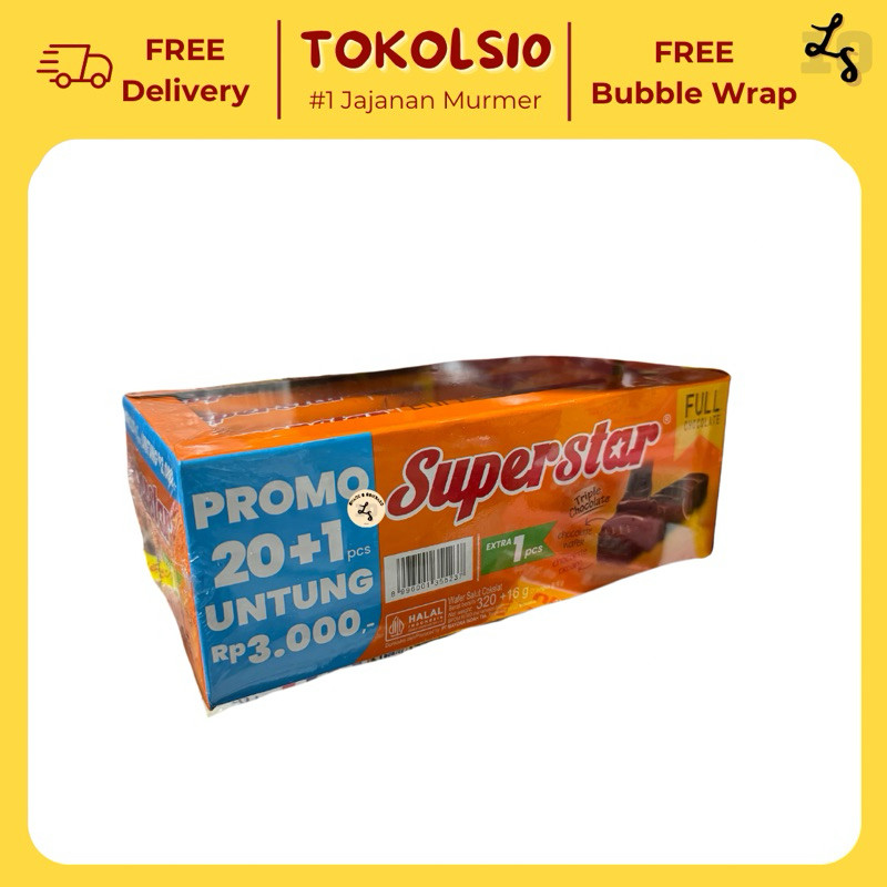 

Roma Superstar Triple Chocolate Isi 20pcs @16gr