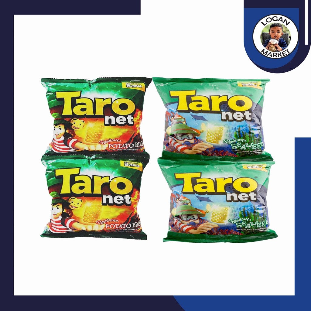 

Taro Net Snack 9 gr 9gr Seaweed Potato BBQ Barbeque 10 Pcs Sachet 10Pcs