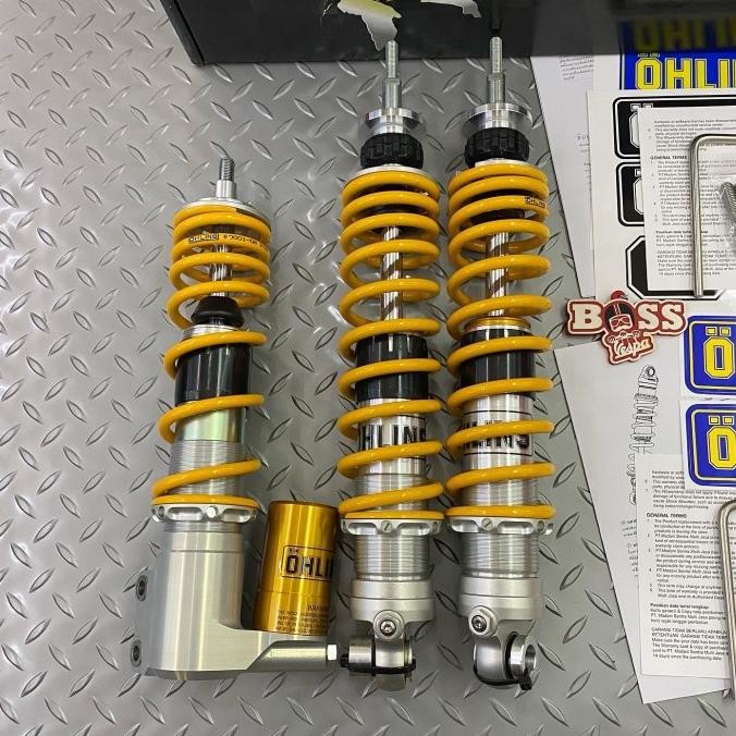 Ori - Shock Tabung Ohlins Yellow Front & Rear Vespa Gt Series Gts Gtv
