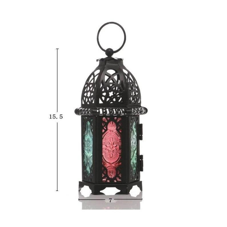 olp Tempat Lilin Model Lentera Gantung Gaya Maroko Vintage Modern Untuk Dekorasi Ramadhan
