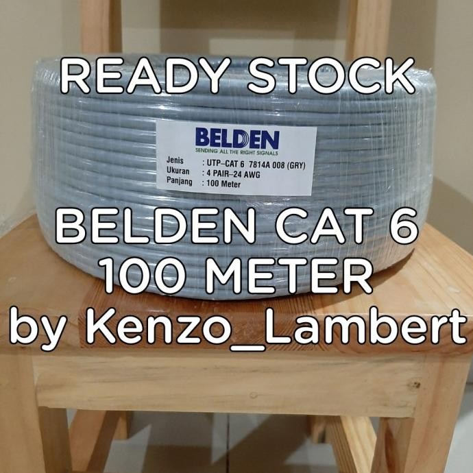 

KABEL LAN UTP CAT 6 BELDEN USA 100 METER /BELDEN CAT6 100METER/BELDEN ORIGINAL