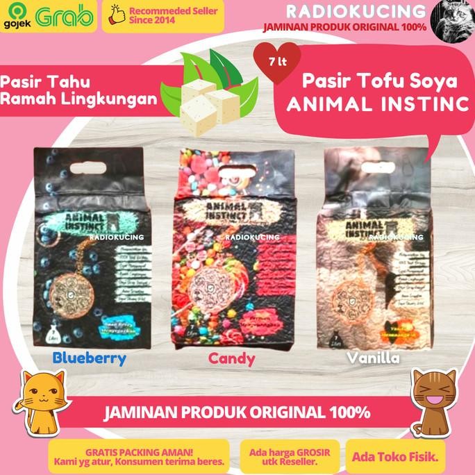 

PASIR ANIMAL INSTINCT TOFU SOYA 7 LT GUMPAL CAT LITTER KUCING INSTING ORIGINAL